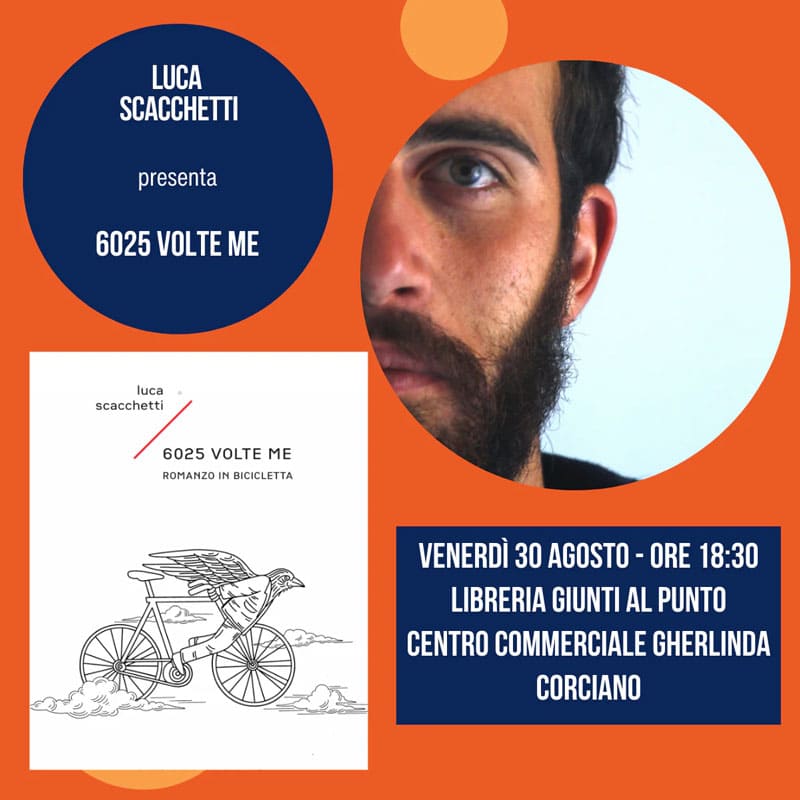 Presentazione 6025 VOLTE ME. Romanzo in bicicletta. Corciano
